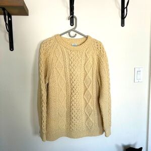 Blarney Woolen Mills Honeycomb Wool Fisherman’s Sweater